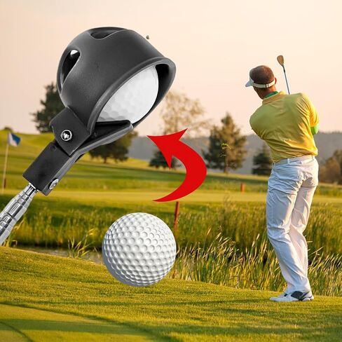 Kakalote Golf Ball Retriever, Portable Telescopic Scoop Saver Pick Up Golf Ball Grabber Pick Up with Locking Clip in Saudi Arabia
