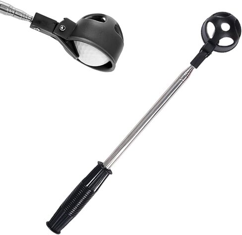 Kakalote Golf Ball Retriever, Portable Telescopic Scoop Saver Pick Up Golf Ball Grabber Pick Up with Locking Clip in Saudi Arabia