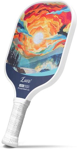 LUZZ Pickleball Paddles, T700 Carbon Fiber Pickleball Paddle Sandblasted Surface with Honeycomb Core Pickle Ball Rackets for Beginners Increased Spin Strength & Control Stability in Saudi Arabia