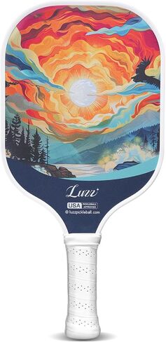 LUZZ Pickleball Paddles, T700 Carbon Fiber Pickleball Paddle Sandblasted Surface with Honeycomb Core Pickle Ball Rackets for Beginners Increased Spin Strength & Control Stability in Saudi Arabia