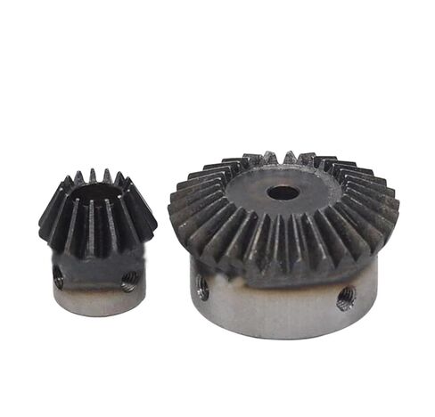 Industrial Gear,Pinion spur Gear 1pcs Single 1 Mod Bevel Gear 1:2 20 Teeth Bore 6mm Steel 1M Mechanical Transmission Parts Gear(8mm) in Kuwait