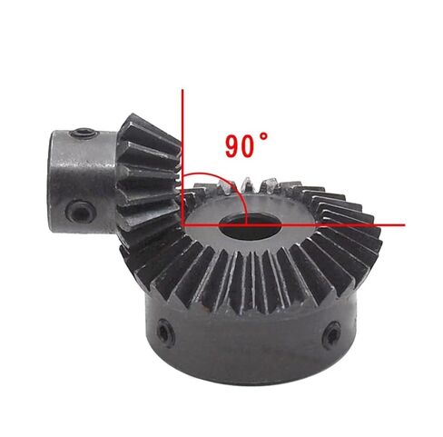Industrial Gear,Pinion spur Gear 1pcs Single 1 Mod Bevel Gear 1:2 20 Teeth Bore 6mm Steel 1M Mechanical Transmission Parts Gear(8mm) in Kuwait