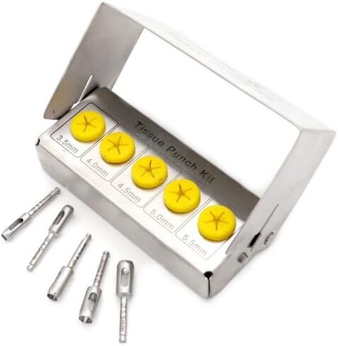 Dental Tissue Punch Set with Sizes 3.5mm to 5.5mm (5 Pieces) in Saudi Arabia