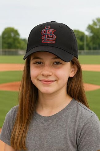 Officially Licensed St. Louis Youth Boys Girls Baseball Hat Classic Edition Black MVP Kids Adjustable STL Team Logo Sports Cap in Saudi Arabia