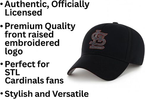 Officially Licensed St. Louis Youth Boys Girls Baseball Hat Classic Edition Black MVP Kids Adjustable STL Team Logo Sports Cap in Saudi Arabia