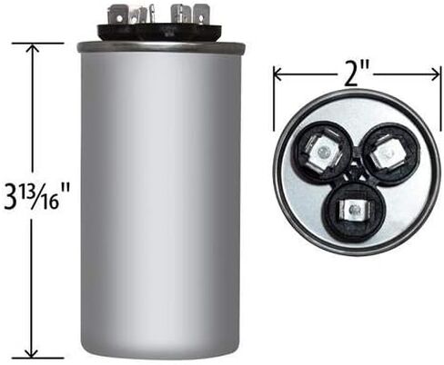 Compatible Replacement for Lennox 89M83 - Dual Capacitor 45+10 MFD 440 VAC in Saudi Arabia