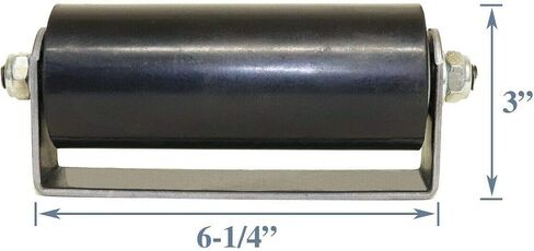 6" Sliding Gate Guide Roller Hard Rubber Roller with Removable Axle Bolt Pair #PGS18 in Saudi Arabia