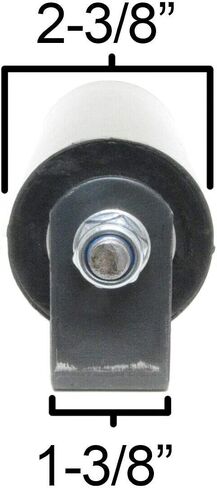 6" Sliding Gate Guide Roller Hard Rubber Roller with Removable Axle Bolt Pair #PGS18 in Saudi Arabia