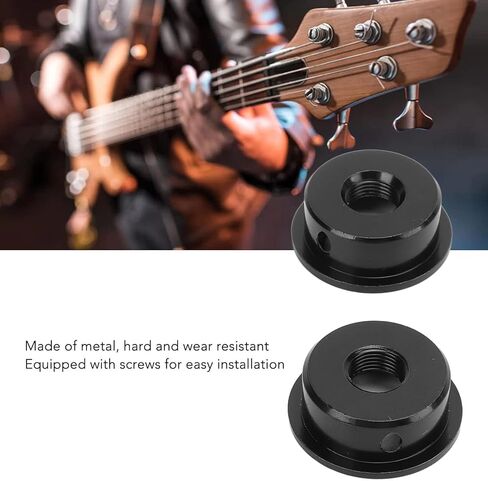 TL Cover Electric Guitar Jack Cover 2pcs ، صفيحة Jack electrosocket مع مسامير تركيب للجيتار الكهربائي Telecasters Sportinggoods إكسسوارات الغيتار الكهربائي (Black¡ê؟ in Kuwait