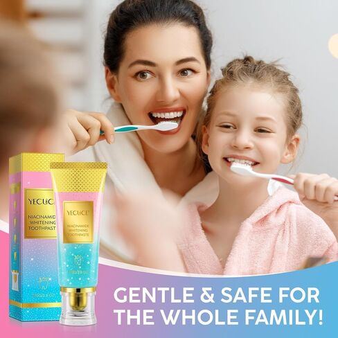 Niacinamide Whitening Toothpaste, Complete Care Toothpaste，Remove Tartar,Remove Tooth Stains,Protects Tooth Enamel,Fresh Breath,3.8oz (Pack of 1) in Kuwait