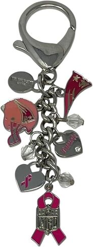 Pro Specialities Group NFL Logo Pink Ribbon Charm Cluster Clestr in Kuwait