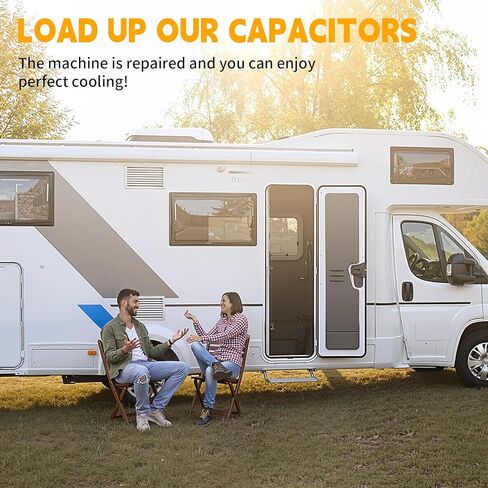 متوافق مع 55+5 UF ± 6 ٪ 55/5 MFD 370/440 VAT DUAL RUNT CAPACITOR لمكثف المكثف بشكل مستقيم أو مكيف هواء المضخة الحرارية أو محرك التيار المتردد والمروحة in Kuwait