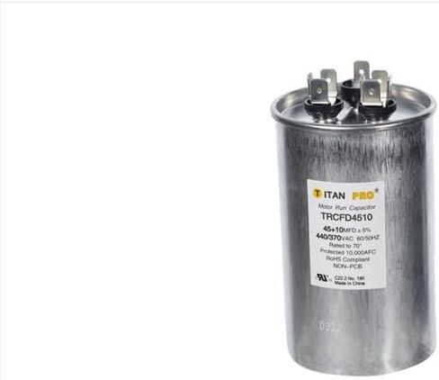 Titan TRCFD4510 Round Run Capacitor 45+10 MFD 440 V in Saudi Arabia