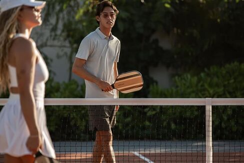 New Traditional Pickleball Paddle Set – 2 Classic Real Wood Pickleball Paddles + 2 Balls – Outdoor Sport for Casual Court Play in Saudi Arabia