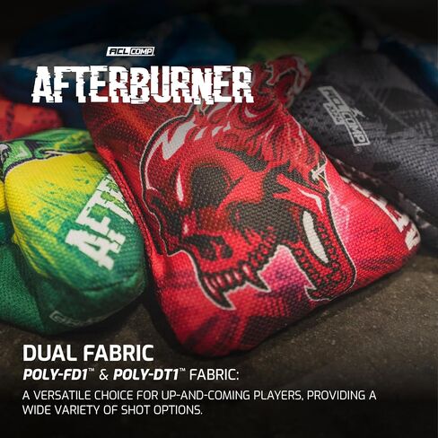 ACL COMP Officially Licensed Cornhole Bags - Dual Fabric - Dual Speed - DFR Pellet Filler - 6"x6" 16oz - Premium Carry Case - ACL COMP Certified for Competitive Play in Saudi Arabia
