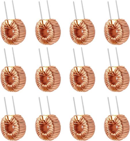 12 PCS مغناطيسي محذرية 47UH 5A لفائف محث Toroid Core Core محث Toroid لمحولات لوحة الدوائر DIY in Saudi Arabia