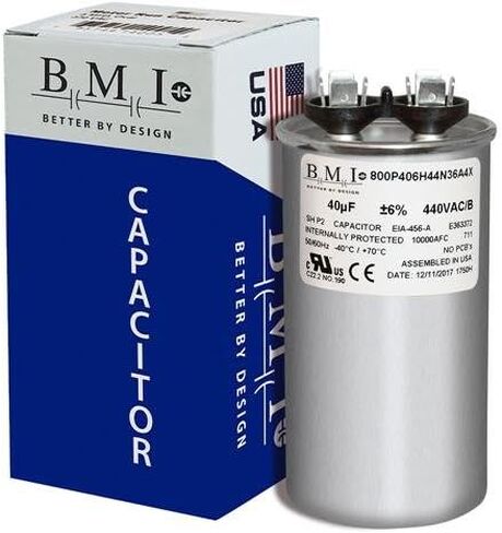 قامت الولايات المتحدة الأمريكية ببديل لـ GE Genteq Capacitor Round 40 UF MFD 440 Volt 97F9642 (يحل محل GE #S Z97F9642 القديم ، 97F9642BX) in Saudi Arabia