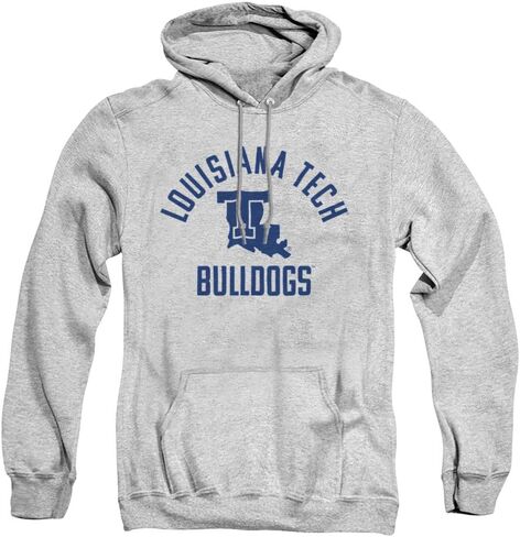 Louisiana Tech University Official One Color Bulldogs Logo Unisex Adult Pull-Over Hoodie in Saudi Arabia