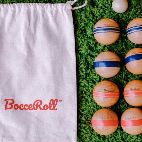 مجموعة Bocce Travel تشمل 8 كرات خشبية (65 مم) + بالينا (40 مم) in Saudi Arabia