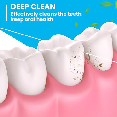 Geiserairailie 72 Pack Dental Lwors Bulk 50m كل النعناع رعاية الفم للأسنان للأسنان وحماية اللثة (Mint Green) in Kuwait