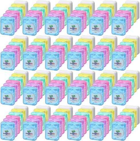 Geiserairailie 72 Pack Dental Lwors Bulk 50m كل النعناع رعاية الفم للأسنان للأسنان وحماية اللثة (Mint Green) in Saudi Arabia