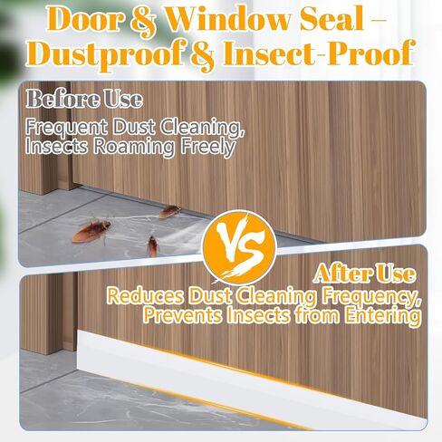 Strong Adhesive Brush Weather Stripping for Sliding Windows and Door Frames - Seal Strip for,Dustproof, Soundproofing,Waterproof, and Windproof - Durable and Wear Resistant,33 FT,Grey(10m in Saudi Arabia