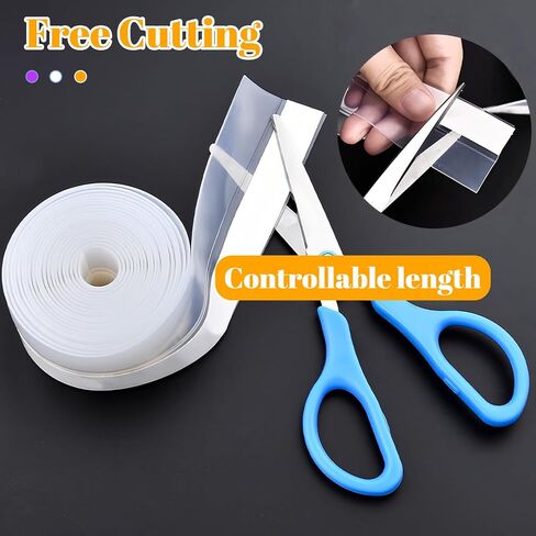 Strong Adhesive Brush Weather Stripping for Sliding Windows and Door Frames - Seal Strip for,Dustproof, Soundproofing,Waterproof, and Windproof - Durable and Wear Resistant,33 FT,Grey(10m in Saudi Arabia