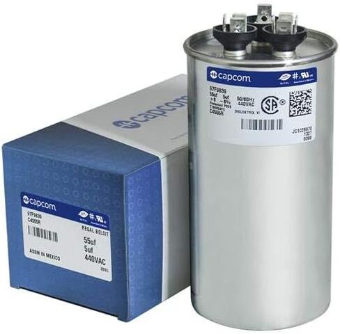 97F9839 55 + 5 UF MFD 440 VALT VAC - بديل ROUND RUN CAPACITOR بواسطة CAPCOM in Saudi Arabia