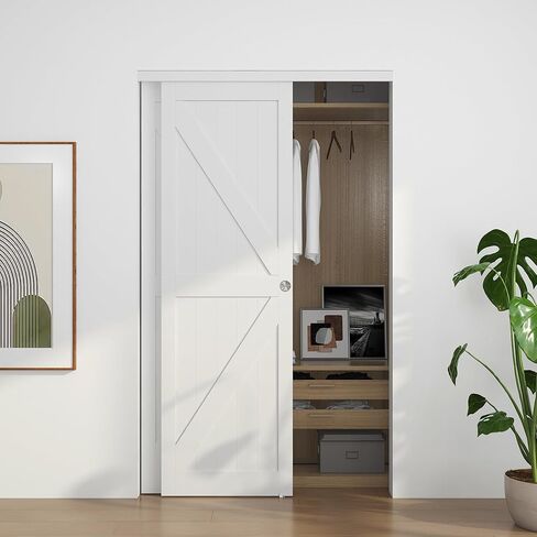 Bypass Sliding Door Track Hardware 60", Wardrobe Closet Door Steel Track Set, Easy to Install,Smoothly and Quietly, for 2 Door System in Kuwait