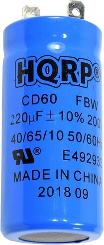 HQRP Start Capacitor Compatible with Coleman Powermate PM0525402.17 PM0525500 PM0525500.01 PM0534202.01 PM0534502 PM0535000 PM0535202.01 PM0535202.02 PM053520204 PM0535202.05 Generator UL Listed in Saudi Arabia
