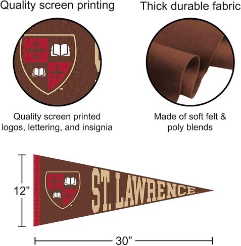 College Flags & Banners Co. St. Lawrence Saints Wordmark Logo Pennant Flag in Saudi Arabia