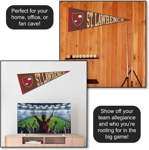 College Flags & Banners Co. St. Lawrence Saints Wordmark Logo Pennant Flag in Saudi Arabia