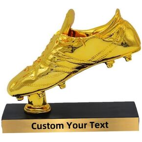 Personalized Customization Golden Boot Trophy Award Shoes Replica The Best Player Trophy Cup Soccer Fans Souvenir Collectibles in Saudi Arabia