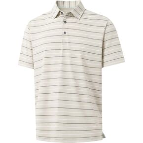 M MAELREG Golf Shirts for Men Short Sleeve Dry Fit Striped Performance Lightweight Moisture Wicking Collared Casual Golf Polo in Kuwait