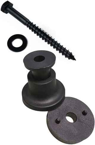 Homacer Sliding Barn Door Hardware Black Rustic 3/4“ Spacer Extender-Set of 6 in Saudi Arabia