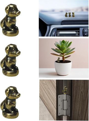Cat Hinge Head, Decorative Toppers - Vintage Door Hinge Magnets, 2024 Bronzed Cat Gargoyles, Home Decoration (Honeycomb 4) in Kuwait