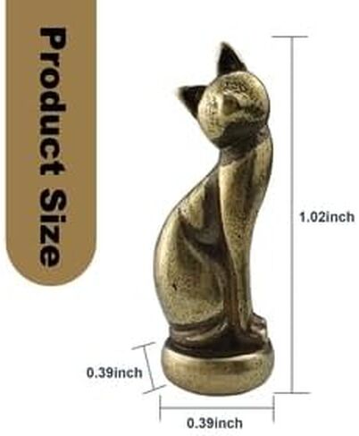 Cat Hinge Head, Decorative Toppers - Vintage Door Hinge Magnets, 2024 Bronzed Cat Gargoyles, Home Decoration (Honeycomb 4) in Kuwait