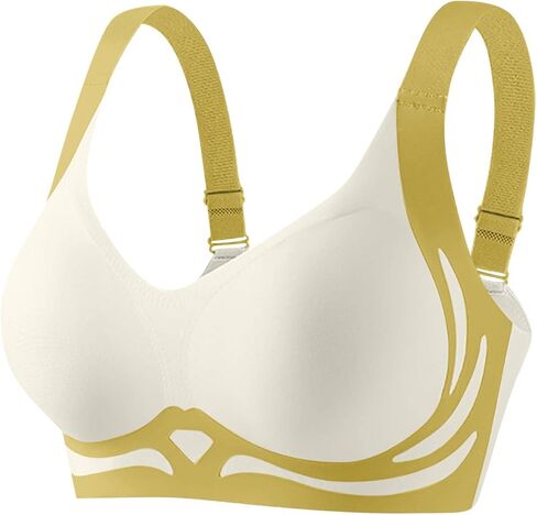 Womens Patchwork Seamless Bra No Intronwire Comfort Push Up Bras Soft Wireless Bralette Coverage Coverage Sport Everyday in Kuwait