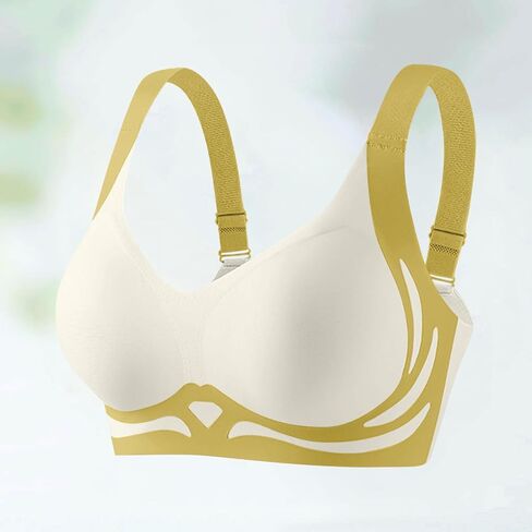Womens Patchwork Seamless Bra No Intronwire Comfort Push Up Bras Soft Wireless Bralette Coverage Coverage Sport Everyday in Kuwait