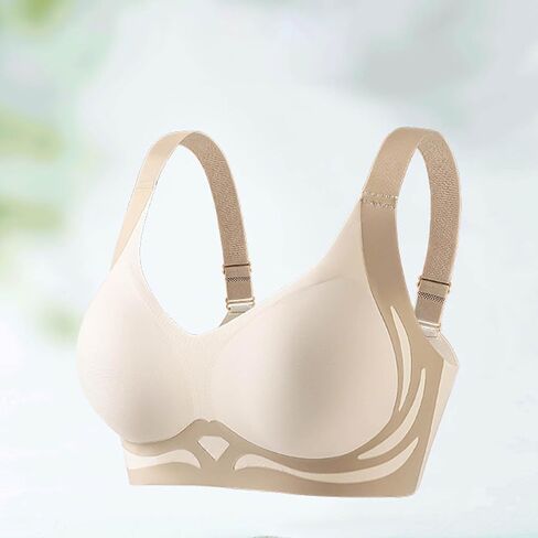 Womens Patchwork Seamless Bra No Intronwire Comfort Push Up Bras Soft Wireless Bralette Coverage Coverage Sport Everyday in Kuwait