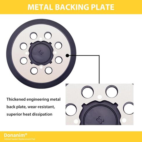 5-Inch Hook and Loop Random Orbit Sander Replacement Pad,Metal Backing Sanding Pad for DWE64233 & N329079, Fit for DWE6421,DWE6421K,DWE6423,DWE6423K,DCW210 in Saudi Arabia