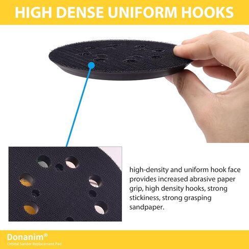 5-Inch Hook and Loop Random Orbit Sander Replacement Pad,Metal Backing Sanding Pad for DWE64233 & N329079, Fit for DWE6421,DWE6421K,DWE6423,DWE6423K,DCW210 in Saudi Arabia