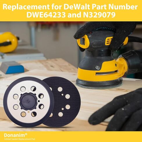 5-Inch Hook and Loop Random Orbit Sander Replacement Pad,Metal Backing Sanding Pad for DWE64233 & N329079, Fit for DWE6421,DWE6421K,DWE6423,DWE6423K,DCW210 in Saudi Arabia