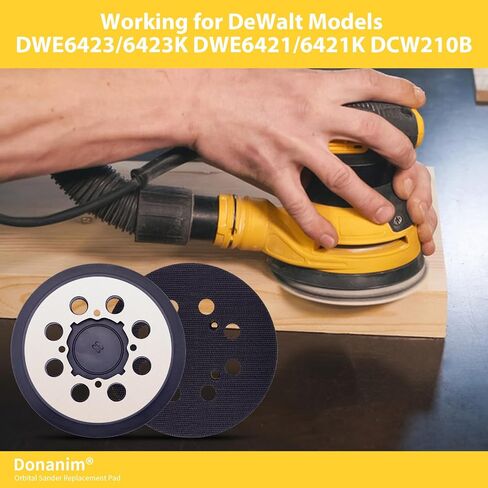 5-Inch Hook and Loop Random Orbit Sander Replacement Pad,Metal Backing Sanding Pad for DWE64233 & N329079, Fit for DWE6421,DWE6421K,DWE6423,DWE6423K,DCW210 in Saudi Arabia