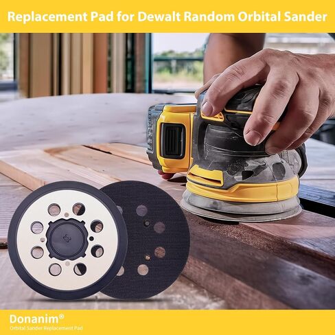 5-Inch Hook and Loop Random Orbit Sander Replacement Pad,Metal Backing Sanding Pad for DWE64233 & N329079, Fit for DWE6421,DWE6421K,DWE6423,DWE6423K,DCW210 in Saudi Arabia