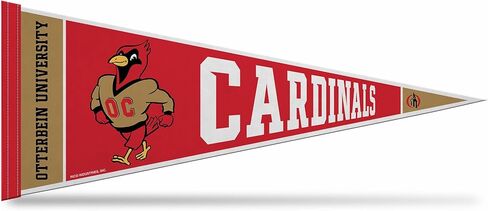 Rico Industries NCAA Otterbein Cardinals 12" x 30" Felt Wall Décor Pennant - Great for Home/Bed Room/Man Cave Décor in Saudi Arabia