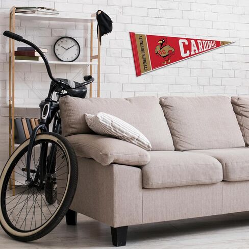 Rico Industries NCAA Otterbein Cardinals 12" x 30" Felt Wall Décor Pennant - Great for Home/Bed Room/Man Cave Décor in Saudi Arabia