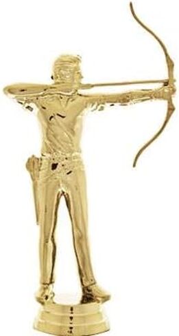 Crown Awards Archery Trophies with Custom Engraving, 6" Personalized Male Archery Trophy On Black Base Prime in Saudi Arabia