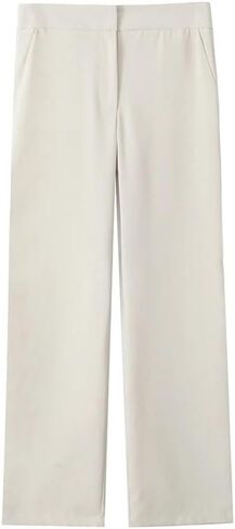 Women's Two-Piece Solid Color Tight-Fitting Top High Waist Side Pocket Flared Pants Suit in Saudi Arabia