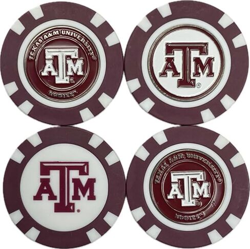 NCAA Texas A & M Aggies Golf Poker Chips W/Magnetic Ball Marker (4pk) in Saudi Arabia